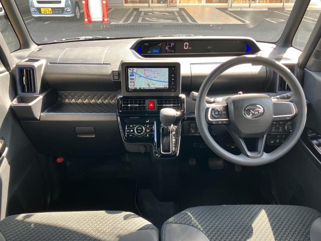 タントカスタムX14インチアルミホイール 大型エアロバンパー フルLEDヘッドランプ オート格納式カラードドアミラー 両側パワースライドドア キーフリーシステム プッシュボタンスタート(静岡県)の中古車