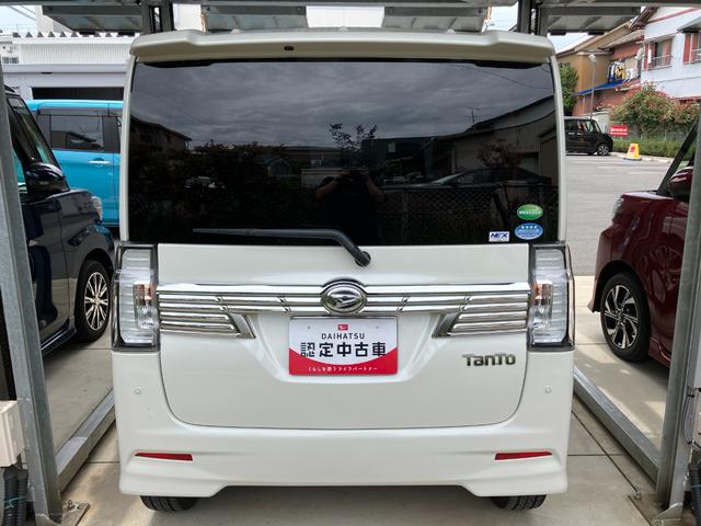 タントカスタムRS トップエディションVS SAIII15インチアルミホイール 大型エアロバンパー LEDヘッドランプ オート格納式カラードドアミラー 本革巻ステアリングホイール 両側パワースライドドア(静岡県)の中古車