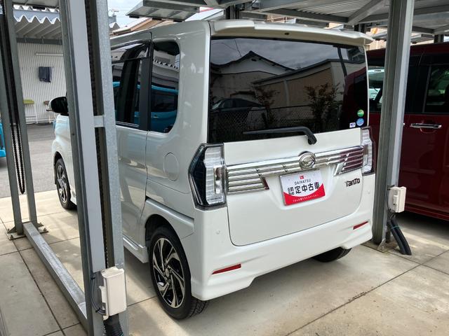 タントカスタムRS トップエディションVS SAIII15インチアルミホイール 大型エアロバンパー LEDヘッドランプ オート格納式カラードドアミラー 本革巻ステアリングホイール 両側パワースライドドア(静岡県)の中古車