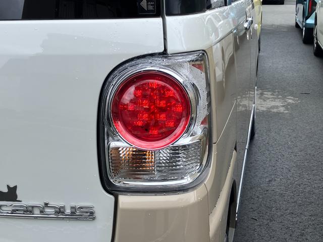 ムーヴキャンバスＧメイクアップＶＳ　ＳＡIII１４インチフルホイールキャップ　ＬＥＤヘッドランプ　キーフリーシステム　両側パワースライドドア　オートエアコン（プッシュ式）　オートライト　置きラクボックス（静岡県）の中古車