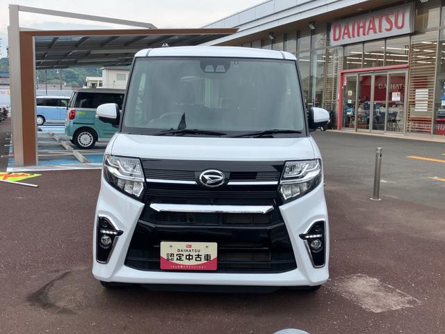 タントカスタムＲＳ１５インチアルミホイール　大型エアロバンパー　フルＬＥＤヘッドランプ　オート格納式カラードドアミラー　本革巻ステアリングホイール（静岡県）の中古車