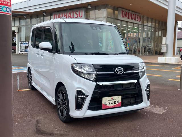 タントカスタムＲＳ１５インチアルミホイール　大型エアロバンパー　フルＬＥＤヘッドランプ　オート格納式カラードドアミラー　本革巻ステアリングホイール（静岡県）の中古車