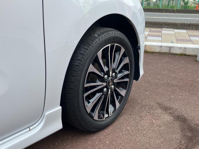 タントカスタムＲＳ１５インチアルミホイール　大型エアロバンパー　フルＬＥＤヘッドランプ　オート格納式カラードドアミラー　本革巻ステアリングホイール（静岡県）の中古車