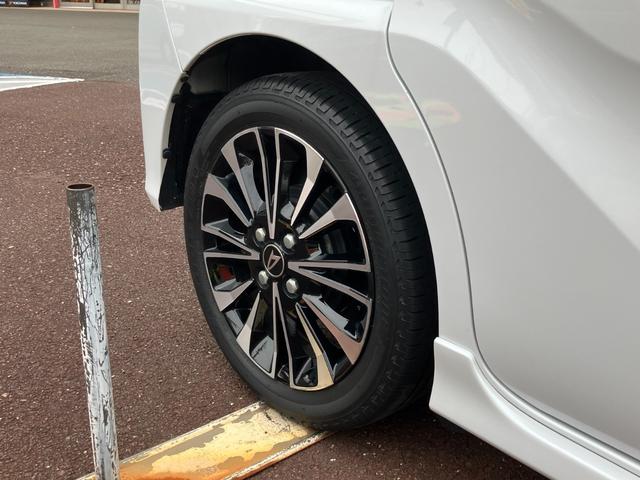 タントカスタムＲＳ１５インチアルミホイール　大型エアロバンパー　フルＬＥＤヘッドランプ　オート格納式カラードドアミラー　本革巻ステアリングホイール（静岡県）の中古車