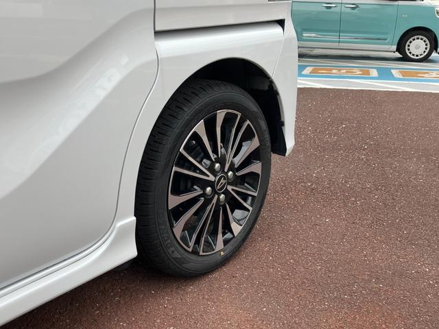 タントカスタムＲＳ１５インチアルミホイール　大型エアロバンパー　フルＬＥＤヘッドランプ　オート格納式カラードドアミラー　本革巻ステアリングホイール（静岡県）の中古車