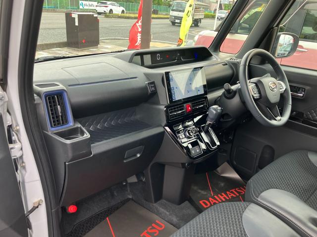 タントカスタムＲＳ１５インチアルミホイール　大型エアロバンパー　フルＬＥＤヘッドランプ　オート格納式カラードドアミラー　本革巻ステアリングホイール（静岡県）の中古車