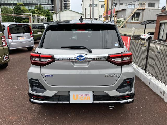 ロッキープレミアムＧ　ＨＥＶ１７インチアルミホイール　ＵＶＩＲカット遮音ガラス　フルＬＥＤヘッドランプ　キーフリーシステム　革巻きステアリングホイール　本革シフトノブ　アクティブマルチインフォメーションメーター（静岡県）の中古車