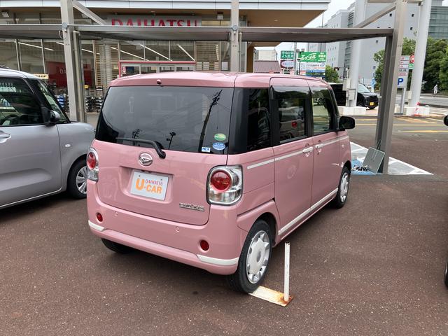 ムーヴキャンバスＸホワイトアクセントリミテッド　ＳＡIII１４インチフルホイールキャップ　キーフリーシステム　両側パワースライドドア　オートエアコン（プッシュ式）　オートライト　プッシュボタンスタート（静岡県）の中古車
