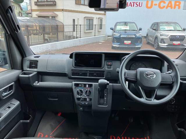 ハイゼットカーゴクルーズＣＶＴ　電動格納式カラードドアミラー　スーパーＵＶＩＲカットガラス（フロントウィンドウ）　１２インチフルホイールキャップ　撥水フルファヴリックシート表皮　大型ＬＥＤ荷室灯　キーフリーシステム（静岡県）の中古車