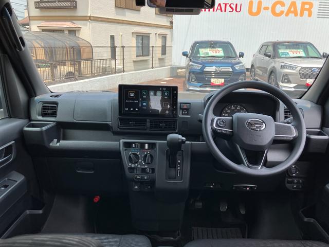 ハイゼットカーゴクルーズＣＶＴ　電動格納式カラードドアミラー　スーパーＵＶＩＲカットガラス（フロントウィンドウ）　１２インチフルホイールキャップ　撥水フルファヴリックシート表皮　大型ＬＥＤ荷室灯　キーフリーシステム（静岡県）の中古車