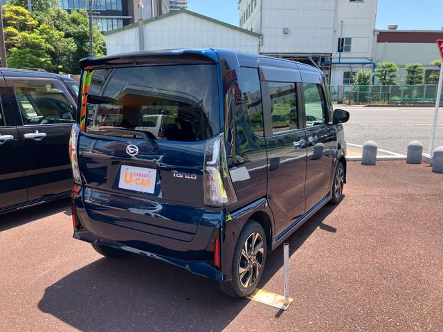 タントカスタムＸ１４インチアルミホイール　大型エアロバンパー　フルＬＥＤヘッドランプ　オート格納式カラードドアミラー　両側パワースライドドア　キーフリーシステム　プッシュボタンスタート（静岡県）の中古車