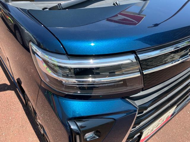 タントカスタムＸ１４インチアルミホイール　大型エアロバンパー　フルＬＥＤヘッドランプ　オート格納式カラードドアミラー　両側パワースライドドア　キーフリーシステム　プッシュボタンスタート（静岡県）の中古車