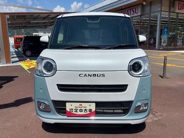 ムーヴキャンバスストライプスＧ１４インチフルホイールキャップ　ＬＥＤヘッドランプ　ＬＥＤフォグランプ　ホっとカップホルダー　両側パワースライドドア　キーフリーシステム　プッシュボタンスタート　ＵＶカットガラス（静岡県）の中古車