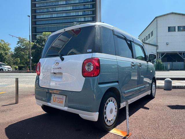 ムーヴキャンバスストライプスＧ１４インチフルホイールキャップ　ＬＥＤヘッドランプ　ＬＥＤフォグランプ　ホっとカップホルダー　両側パワースライドドア　キーフリーシステム　プッシュボタンスタート　ＵＶカットガラス（静岡県）の中古車