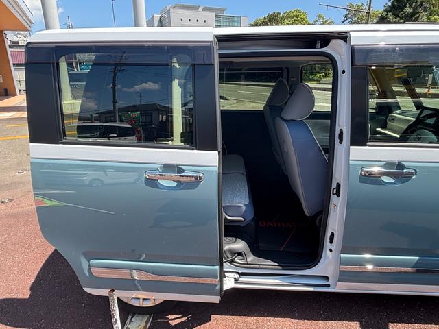 ムーヴキャンバスストライプスＧ１４インチフルホイールキャップ　ＬＥＤヘッドランプ　ＬＥＤフォグランプ　ホっとカップホルダー　両側パワースライドドア　キーフリーシステム　プッシュボタンスタート　ＵＶカットガラス（静岡県）の中古車