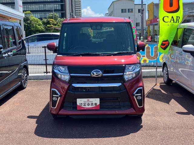 タントカスタムＲＳ１５インチアルミホイール　キーフリーシステム　プッシュボタンスタート　オートエアコン（プッシュ式）　フルＬＥＤヘッドランプ　オート格納式カラードドアミラー　本革巻ステアリングホイール（静岡県）の中古車