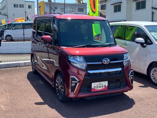 タントカスタムＲＳ１５インチアルミホイール　キーフリーシステム　プッシュボタンスタート　オートエアコン（プッシュ式）　フルＬＥＤヘッドランプ　オート格納式カラードドアミラー　本革巻ステアリングホイール（静岡県）の中古車