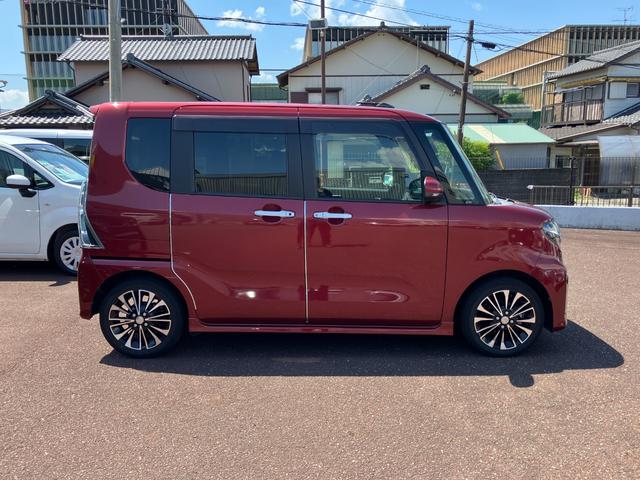 タントカスタムＲＳ１５インチアルミホイール　キーフリーシステム　プッシュボタンスタート　オートエアコン（プッシュ式）　フルＬＥＤヘッドランプ　オート格納式カラードドアミラー　本革巻ステアリングホイール（静岡県）の中古車