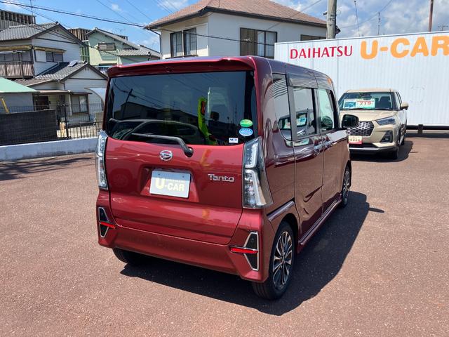 タントカスタムＲＳ１５インチアルミホイール　キーフリーシステム　プッシュボタンスタート　オートエアコン（プッシュ式）　フルＬＥＤヘッドランプ　オート格納式カラードドアミラー　本革巻ステアリングホイール（静岡県）の中古車