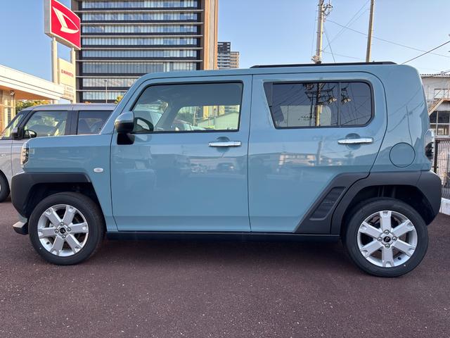 タフトG クロムベンチャーメッキドアアウターハンドル 15インチアルミホイール オートレベリング機能付フルLEDヘッドランプ LEDフォグランプ 本革巻ステアリングホイール 本革巻インパネセンターシフト(静岡県)の中古車