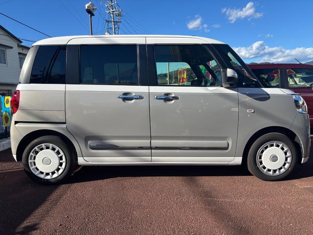 ムーヴキャンバスストライプスG14インチフルホイールキャップ LEDヘッドランプ LEDフォグランプ ホっとカップホルダー 両側パワースライドドア キーフリーシステム プッシュボタンスタート UVカットガラス(静岡県)の中古車