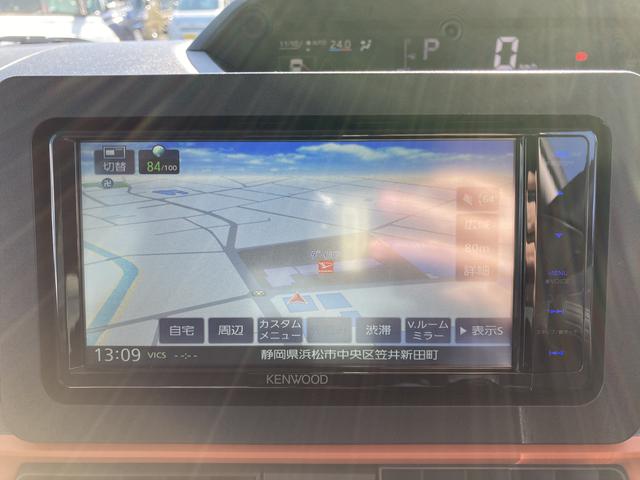 タントファンクロスターボ　ナビ付ナビ　１５インチアルミホイール　キーフリーシステム　プッシュボタンスタート　オートエアコン（プッシュ式）　フルＬＥＤヘッドランプ　オート格納式カラードドアミラー　本革巻ステアリングホイール（静岡県）の中古車