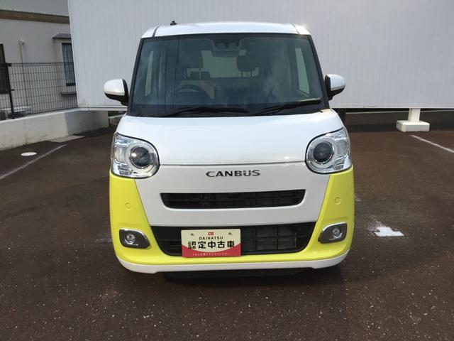 ムーヴキャンバスストライプスＧ１４インチフルホイールキャップ　ＬＥＤヘッドランプ　ＬＥＤフォグランプ　ホっとカップホルダー　両側パワースライドドア　キーフリーシステム　プッシュボタンスタート　ＵＶカットガラス（静岡県）の中古車