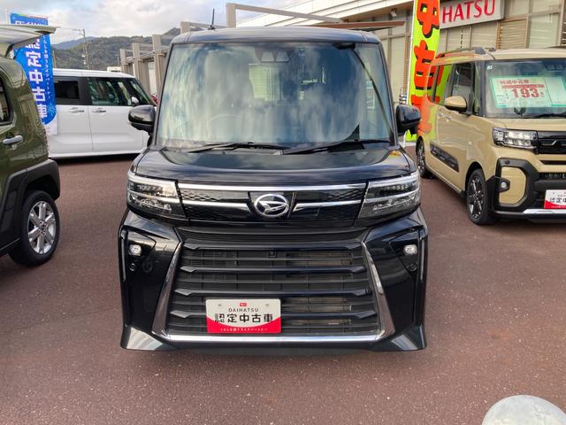 タントカスタムＸ１４インチアルミホイール　大型エアロバンパー　フルＬＥＤヘッドランプ　オート格納式カラードドアミラー　両側パワースライドドア　キーフリーシステム　プッシュボタンスタート（静岡県）の中古車