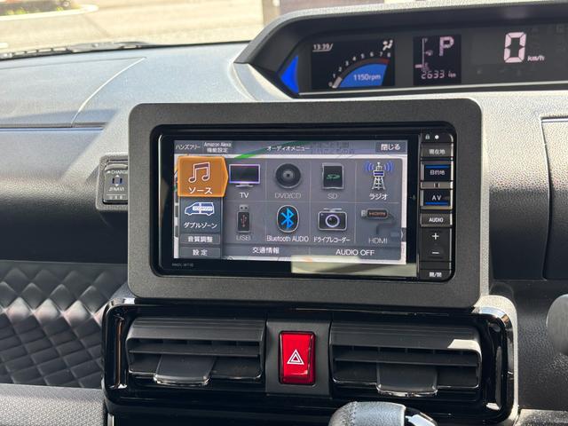 タントカスタムＲＳスタイルセレクション１５インチアルミホイール　大型エアロバンパー　フルＬＥＤヘッドランプ　オート格納式カラードドアミラー　両側パワースライドドア　ＴＦＴカラーマルチインフォメーションディスプレイ　革巻ステアリングホイール（静岡県）の中古車