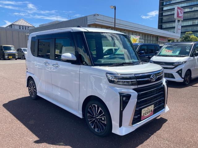 タントカスタムＲＳ１５インチアルミホイール　キーフリーシステム　プッシュボタンスタート　オートエアコン（プッシュ式）　フルＬＥＤヘッドランプ　オート格納式カラードドアミラー　本革巻ステアリングホイール（静岡県）の中古車