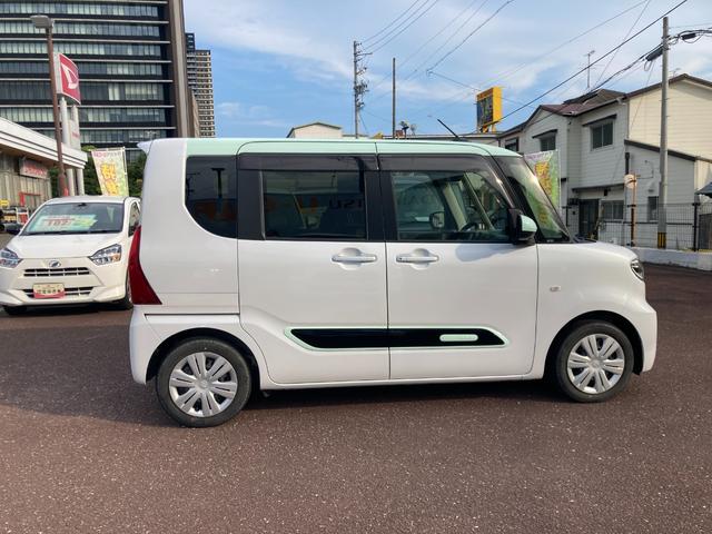 タントＸ１４インチフルホイールキャップ　フルＬＥＤヘッドランプ　オート格納式カラードドアミラー　左側パワースライドドア　ＴＦＴカラーマルチインフォメーションディスプレイ　フルファブリックシート（静岡県）の中古車