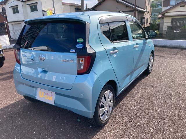 ミライースＸ　ＳＡIII１４インチフルホイールキャップ　ＬＥＤヘッドランプ　電動格納式（カラード）ドアミラー　自発光式デジタルメーターブルーイルミネーションメーター　マニュアルエアコン（ダイヤル式）　キーレスエントリー（静岡県）の中古車