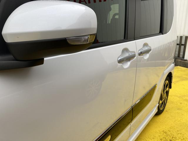 タントカスタムＲＳスタイルセレクション１５インチアルミホイール　大型エアロバンパー　フルＬＥＤヘッドランプ　オート格納式カラードドアミラー　革巻ステアリングホイール　両側パワースライドドア（静岡県）の中古車