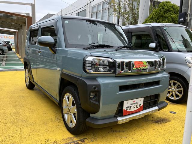 タフトＧターボ　クロムベンチャー１５インチアルミホイール（シルバー塗装）　オートレベリング機能付フルＬＥＤヘッドランプ　ＬＥＤフォグランプ　本革巻ステアリングホイール　本革巻インパネセンターシフト（静岡県）の中古車