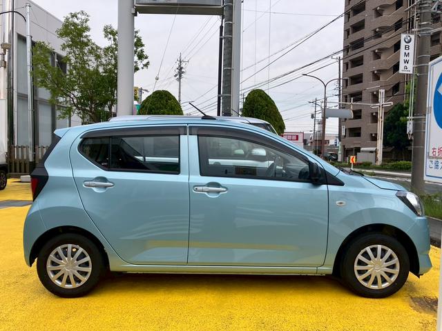 ミライースＬ　ＳＡIII１３インチフルホイールキャップ　マルチリフレクターハロゲンヘッドランプ　可倒式ドアミラー　自発光式デジタルメーターアンバーイルミネーションメーター　マニュアルエアコン（ダイヤル式）　キーレスエントリー（静岡県）の中古車