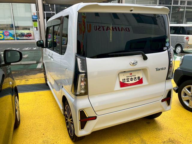 タントカスタムＲＳ１５インチアルミホイール　大型エアロバンパー　フルＬＥＤヘッドランプ　オート格納式カラードドアミラー　本革巻ステアリングホイール（静岡県）の中古車