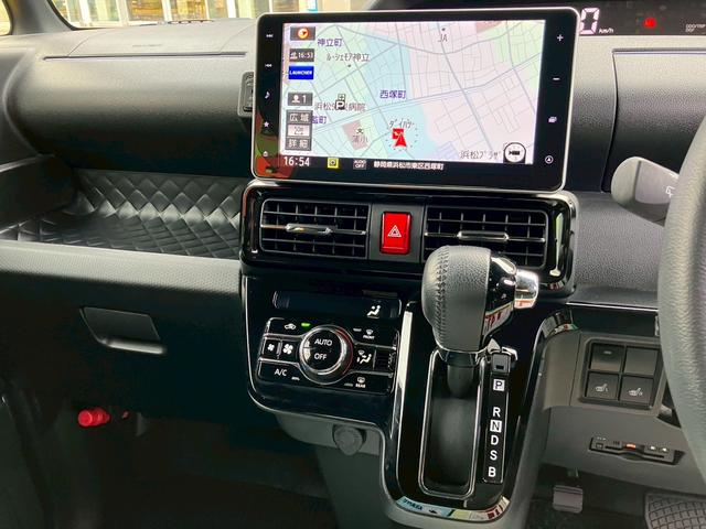 タントカスタムＲＳ１５インチアルミホイール　大型エアロバンパー　フルＬＥＤヘッドランプ　オート格納式カラードドアミラー　本革巻ステアリングホイール（静岡県）の中古車