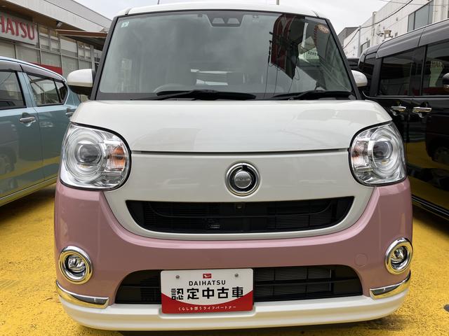 ムーヴキャンバスＧメイクアップＶＳ　ＳＡIII１４インチフルホイールキャップ　ＬＥＤヘッドランプ　キーフリーシステム　両側パワースライドドア　オートエアコン（プッシュ式）　オートライト　置きラクボックス（静岡県）の中古車