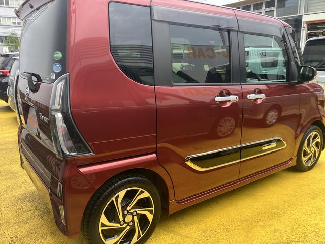 タントカスタムＲＳスタイルセレクション１５インチアルミホイール　大型エアロバンパー　フルＬＥＤヘッドランプ　オート格納式カラードドアミラー　革巻ステアリングホイール　両側パワースライドドア（静岡県）の中古車