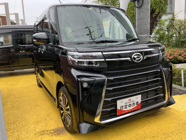 タントカスタムＲＳ１５インチアルミホイール　大型エアロバンパー　フルＬＥＤヘッドランプ　オート格納式カラードドアミラー　本革巻ステアリングホイール（静岡県）の中古車