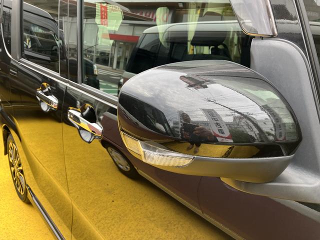 タントカスタムＲＳ１５インチアルミホイール　大型エアロバンパー　フルＬＥＤヘッドランプ　オート格納式カラードドアミラー　本革巻ステアリングホイール（静岡県）の中古車