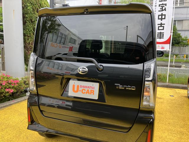 タントカスタムＲＳ１５インチアルミホイール　大型エアロバンパー　フルＬＥＤヘッドランプ　オート格納式カラードドアミラー　本革巻ステアリングホイール（静岡県）の中古車