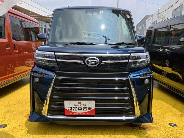 タントカスタムＸ１４インチアルミホイール　大型エアロバンパー　フルＬＥＤヘッドランプ　オート格納式カラードドアミラー　両側パワースライドドア　キーフリーシステム　プッシュボタンスタート（静岡県）の中古車
