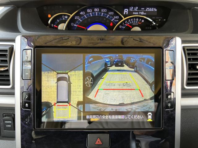 タントカスタムＲＳ　トップエディションリミテッドＳＡIII１５インチアルミホイール　大型エアロバンパー　ＬＥＤヘッドランプ　オート格納式カラードドアミラー　本革巻ステアリングホイール　両側パワースライドドア（静岡県）の中古車