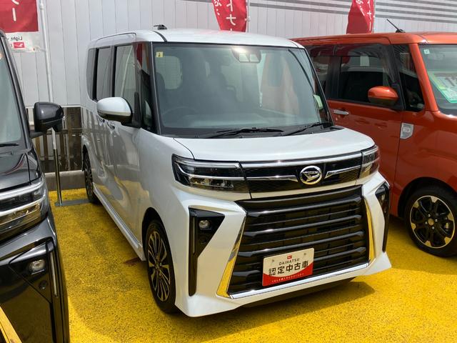 タントカスタムＲＳ１５インチアルミホイール　キーフリーシステム　プッシュボタンスタート　オートエアコン（プッシュ式）　フルＬＥＤヘッドランプ　オート格納式カラードドアミラー　本革巻ステアリングホイール（静岡県）の中古車