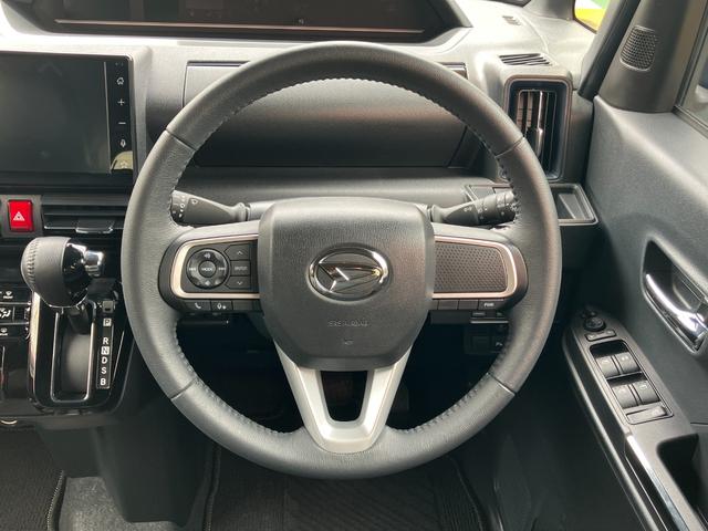 タントカスタムＲＳ１５インチアルミホイール　キーフリーシステム　プッシュボタンスタート　オートエアコン（プッシュ式）　フルＬＥＤヘッドランプ　オート格納式カラードドアミラー　本革巻ステアリングホイール（静岡県）の中古車