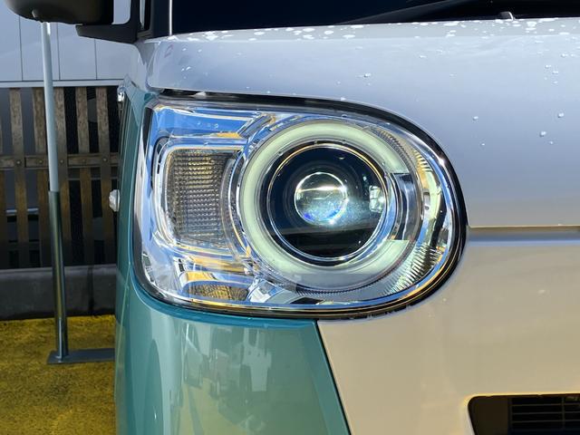 ムーヴキャンバスストライプスＧターボ　　ｅｃｏ　ＩＤＬＥ非装着車１４インチフルホイールキャップ　ＬＥＤヘッドランプ　ＬＥＤフォグランプ　ホっとカップホルダー　両側パワースライドドア　キーフリーシステム　プッシュボタンスタート　ＵＶカットガラス（静岡県）の中古車
