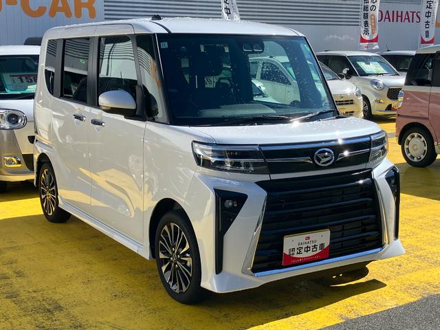 タントカスタムＲＳ１５インチアルミホイール　キーフリーシステム　プッシュボタンスタート　オートエアコン（プッシュ式）　フルＬＥＤヘッドランプ　オート格納式カラードドアミラー　本革巻ステアリングホイール（静岡県）の中古車