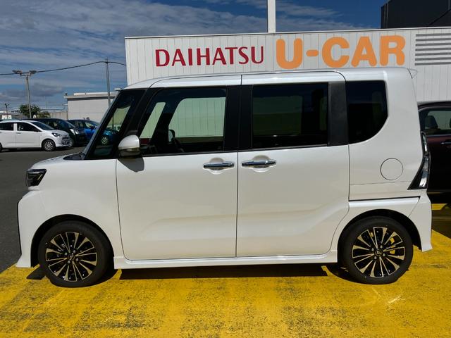 タントカスタムＲＳ１５インチアルミホイール　キーフリーシステム　プッシュボタンスタート　オートエアコン（プッシュ式）　フルＬＥＤヘッドランプ　オート格納式カラードドアミラー　本革巻ステアリングホイール（静岡県）の中古車