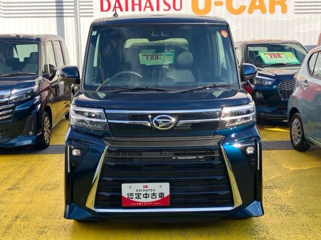 タントカスタムＸ１４インチアルミホイール　大型エアロバンパー　フルＬＥＤヘッドランプ　オート格納式カラードドアミラー　両側パワースライドドア　キーフリーシステム　プッシュボタンスタート（静岡県）の中古車